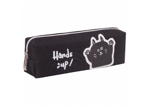 Пенал-косметичка «Юнландия», 19×4×6 см, Cat, черный