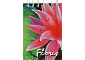 Блокнот на гребне А7, 70×100 мм, 48 л., клетка, «Цветы» Блокнот на гребне А7, 70×100 мм, 48 л., клетка, «Цветы»