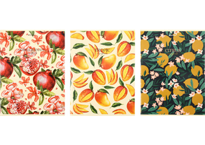 Тетрадь общая А4, 96 л. на скобе Brauberg Fruits, 200×270 мм, клетка, ассорти