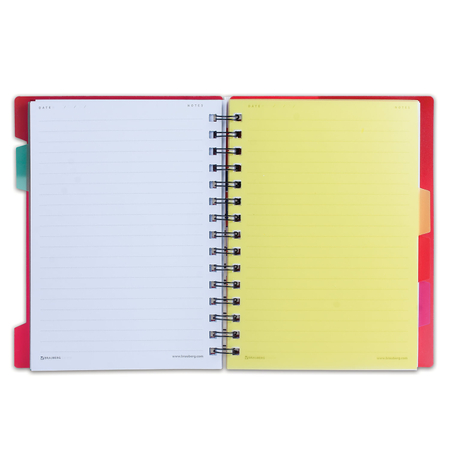 Блокнот-тетрадь на гребне с разделителями Brauberg, 170*215 мм, 120 л., линия, Rich, ассорти Блокнот-тетрадь на гребне с разделителями Brauberg, 170*215 мм, 120 л., линия, Rich, ассорти