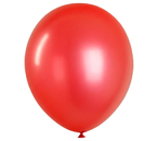 Шары воздушные Meshu, 50 шт., 12"/30 см, металлик, красные