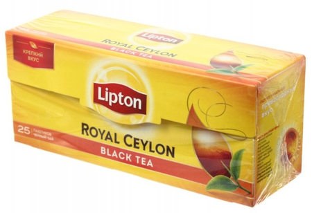 Чай Lipton , 50 г, 25 пакетиков, Royal Ceylon, черный