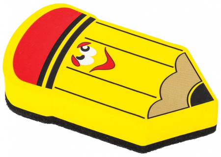 Стиратель для очистки досок «Юнландия» магнитный, 55*100 мм, «Карандаш» Стиратель для очистки досок «Юнландия» магнитный, 55*100 мм, «Карандаш»