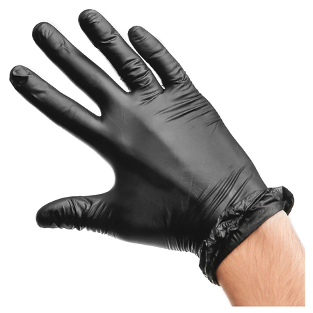 Перчатки виниловые одноразовые Aviora, размер S, 50 пар (100 шт.), черные Перчатки виниловые одноразовые Aviora, размер S, 50 пар (100 шт.), черные