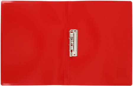 Папка пластиковая с боковым зажимом Buro, толщина пластика 0,4 мм, красная