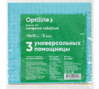 Салфетки губчатые Optiline, 15×15 см, 3 шт.