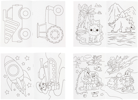 Раскраска А5 «Три совы», 8 л., «Для мальчиков», ассорти