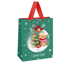 Пакет подарочный новогодний Meshu, 33×42×12 см, Christmas Bear