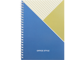 Тетрадь общая А5, 48 л. на гребне Office Style, 145×205 мм, клетка, синяя Тетрадь общая А5, 48 л. на гребне Office Style, 145×205 мм, клетка, синяя