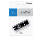 Флеш-накопитель SmartBuy Glossy (2.0), 8 Gb, корпус черный Флеш-накопитель SmartBuy Glossy (2.0), 8 Gb, корпус черный