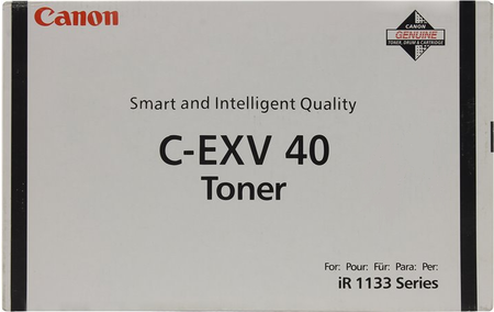 Тонер-картридж Canon C-EXV40 (iR 1133), ресурс 6000 страниц, черный