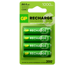 Аккумулятор GP, AA, 1.2V, 1000 mAh (4 шт. в упаковке)