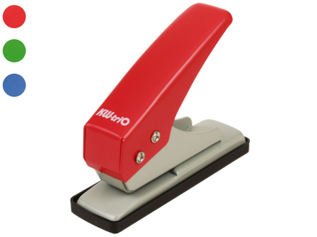 Дырокол KW-trio 921 на одно отверстие, 80*25 мм, 12 л., ассорти