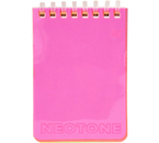 Блокнот на мягком гребне BG Neotone А7, 75×105 мм, 80 л., без графления, розовый