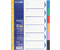 Разделители для папок-регистраторов пластиковые Economix, 6 л., индексы по цветам (без нумерации)