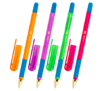 Ручка шариковая Brauberg X-One Neon, корпус ассорти, стержень синий