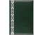 Папка адресная «Деловые ресурсы» с орнаментом, зеленый мрамор