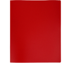 Папка пластиковая на 2-х кольцах «Стамм», толщина пластика 0,5 мм, красная