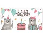 Открытка-конверт для денег «Стильная открытка», 165×85 мм, «С днем рождения!» Открытка-конверт для денег «Стильная открытка», 165×85 мм, «С днем рождения!»