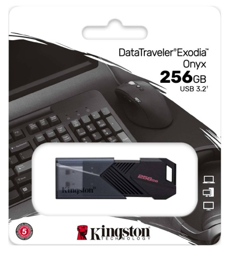 Флэш-накопитель Kingston Data Traveler Exodia Onyx (USB 3.2), 256Gb Флэш-накопитель Kingston Data Traveler Exodia Onyx (USB 3.2), 256Gb