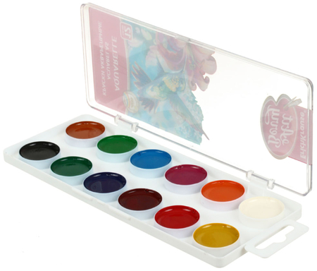 Акварель ErichKrause ArtBerry, 12 цветов, в пластиковой коробке, без кисти