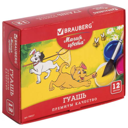 Гуашь Brauberg «Магия цвета», 12 цветов*20 мл Гуашь Brauberg «Магия цвета», 12 цветов*20 мл