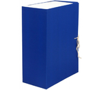 Короб архивный бумвиниловый на завязках Silwerhof, 240×320×120 мм, синий