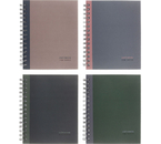 Тетрадь общая А5, 120 л. на гребне BG Monocolor. Double, 145×200 мм, клетка, ассорти