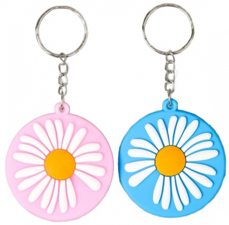 Брелок резиновый Sima-Land, диаметр 5 см, «Ромашка в круге», ассорти Брелок резиновый Sima-Land, диаметр 5 см, «Ромашка в круге», ассорти