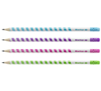 Карандаш чернографитный Berlingo Supertwist, твердость грифеля ТМ, с ластиком, корпус ассорти