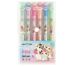 Набор шариковых ручек Meshu Paw, 12 шт., корпус ассорти, стержень синий Набор шариковых ручек Meshu Paw, 12 шт., корпус ассорти, стержень синий