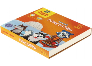 Пластилин «Енот на Аляске», 10 цветов, 150 г, со стекой