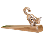 Стоппер дверной алюминиевый «Киска», 15×3,5×9 см