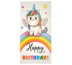 Открытка-конверт поздравительная для денег Sima-Land, Happy Birthday «Единорог», 9×17 см Открытка-конверт поздравительная для денег Sima-Land, Happy Birthday «Единорог», 9×17 см