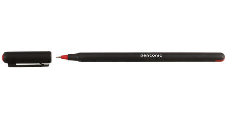 Ручка шариковая Linc Pentonic, корпус черный, стержень красный