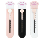 Нож канцелярский Brauberg Hobby, ширина лезвия 9 мм, корпус ассорти, «Лапки. Cat Paw»