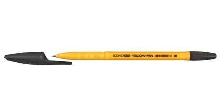 Ручка шариковая Yellow Pen, корпус желтый, стержень черный