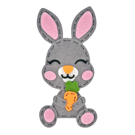 Набор для шитья игрушки из фетра «Юнландия», высота игрушки 18 см, «Зайчик», 4+ Набор для шитья игрушки из фетра «Юнландия», высота игрушки 18 см, «Зайчик», 4+