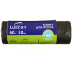 Пакеты для мусора Luscan (ПНД), 60 л, 30 шт., черные Пакеты для мусора Luscan (ПНД), 60 л, 30 шт., черные