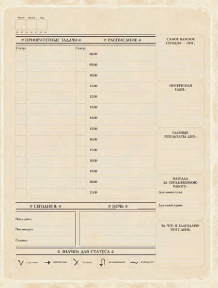 Ежедневник недатированный «Ежедневник творческого человека», 165*210 мм, 100 л., «Создавай!»