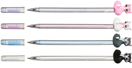 Ручка шариковая Meshu, Purr, корпус ассорти, стержень синий Ручка шариковая Meshu, Purr, корпус ассорти, стержень синий