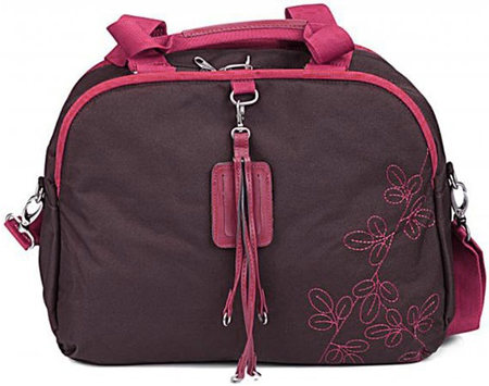 Сумка для ноутбука 15,4" American Tourister Samsonite Line 11A , 430*350*140 мм, коричневый с розовым