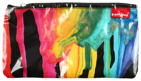 Пенал конверт ErichKrause Light, 220*120 мм, Color Drips Пенал конверт ErichKrause Light, 220*120 мм, Color Drips