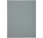 Папка пластиковая на 20 файлов «Стамм», толщина пластика 0,5 мм, серая