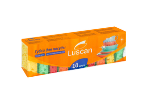 Губки для посуды Luscan «Мини», 80×50×26 мм, 10 шт.