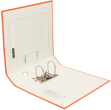 Папка-регистратор OfficeSpace с односторонним бумвиниловым покрытием, корешок 70 мм, оранжевый Папка-регистратор OfficeSpace с односторонним бумвиниловым покрытием, корешок 70 мм, оранжевый