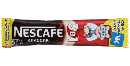 Кофе растворимый Nescafe 3в1, 16 г, «Классик», в стике