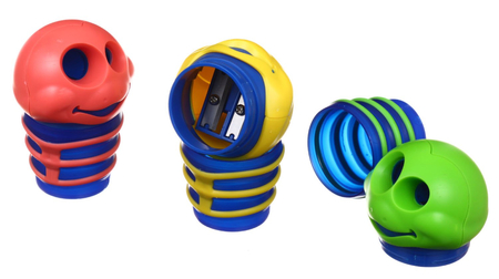 Точилка пластиковая Croc, 2 отверстия, с контейнером, ассорти (цена за 1 шт.) Точилка пластиковая Croc, 2 отверстия, с контейнером, ассорти (цена за 1 шт.)