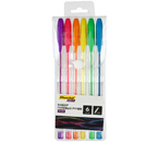 Набор ручек гелевых Silwerhof Create Neon, 6 шт., 6 цв.