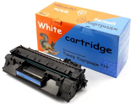 Тонер-картридж White Cartridge 719, черный, ресурс 2100 страниц